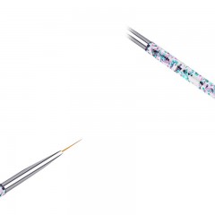 Set de 3 pièces Pinceaux à ongles pour manucure avec porte-stylo acrylique