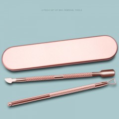 Ensemble d'outils de manucure Pousser le vernis à ongles spécial en acier inoxydable