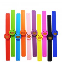 Bracelet anti-moustique pour enfants en silicone avec Smiley