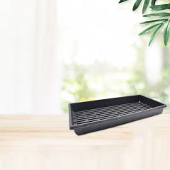Plateau rectangulaire pour semis en plastique épais