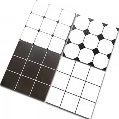 Carreaux noir et blanc gris Palace Grid Home