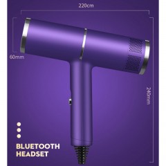 Sèche-cheveux à haute puissance à température constante et avec réglage à trois vitesses
