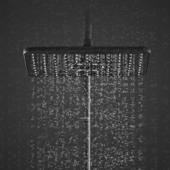 Ensemble pommeau de Douche tout cuivre noir