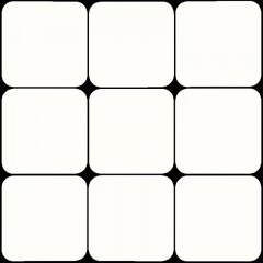 Carreaux noir et blanc gris Palace Grid Home