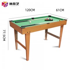 NADIYI Table de billard pour enfants avec pieds hauts en bois
