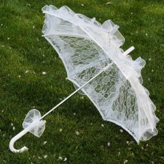 FEIFAN  parapluie décoratif en dentelle mini bois décoration pour fêtes et evenements