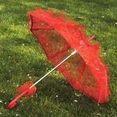 FEIFAN  parapluie décoratif en dentelle mini bois décoration pour fêtes et evenements