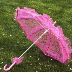 FEIFAN  parapluie décoratif en dentelle mini bois décoration pour fêtes et evenements