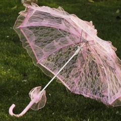 FEIFAN  parapluie décoratif en dentelle mini bois décoration pour fêtes et evenements