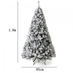 XINYANG Arbre de Noël flocage PVC blanc flocon de neige Décoration sapin de noel