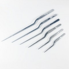 Outil à épiler en acier inoxydable coude 14cm-30cm épaissi