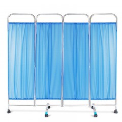 JINGKANG Rideau de séparation de lit médical pliable en acier inoxydable paravent médical