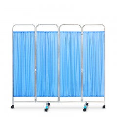 KANGANTE Rideau de séparation de lit médical pliable en acier inoxydable paravent médical