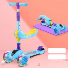 XIONGLANGGE Trotinette pliable à trois roues  avec lumières colorées jouets pour enfants