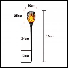 Lampe LED solaire pour pelouse