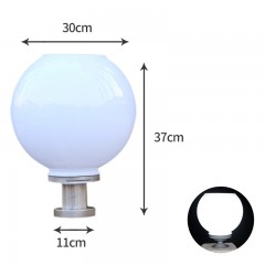 Lampe solaire LED boule pour barrière