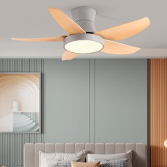 Ventilateur de plafond lampe avec ampoule à lumière LED intégrée
