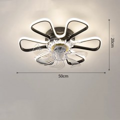 Ventilateur de plafond LED chambre à coucher simple