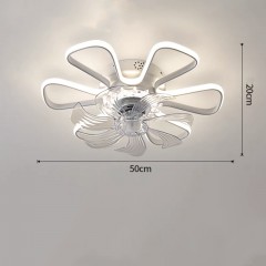 Ventilateur de plafond LED chambre à coucher simple