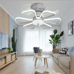 Ventilateur de plafond LED chambre à coucher simple