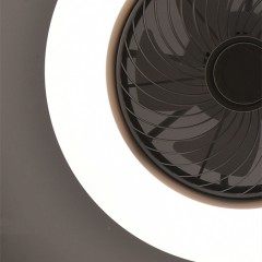 Ventilateur de plafond  avec lumière intégrée ultra-mince aspiration top maison LED