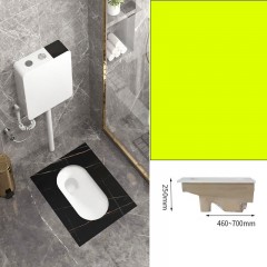 Ensemble de toilette accroupi en céramique