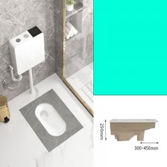 Ensemble de toilette accroupi en céramique