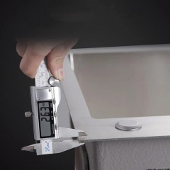 Lavabo à cuve unique en acier inoxydable