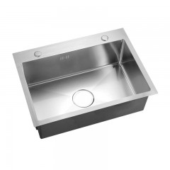 Lavabo à cuve unique en acier inoxydable