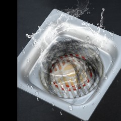 Drainage invisible en acier inoxydable pour siphon de sol
