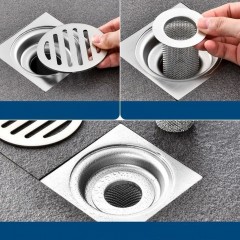 siphon de sol en acier inoxydable