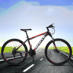 Vélo  VTT Cross 26 pouces en acier au carbone double résistance aux chocs