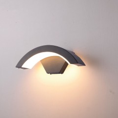 lampe murale à détecteur de corps en forme de lune, étanche