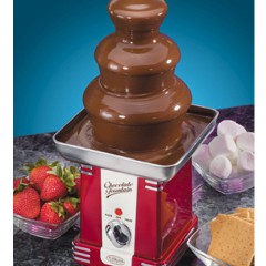 Nostalgia Electrics Fontaine de chocolat en acier inoxydable