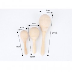 Maracas pour enfants Jouets éducatifs en bois