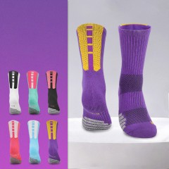 LINGTU  Chaussettes de sport avec mousse filetée à rayures antidérapantes