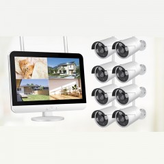 Caméra de Surveillance Set Wifi HD sans fil avec écran d'affichage