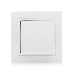 MEZEEN Interrupteur mural standard européen Commutateur à 1 position Commutateur simple/double commande