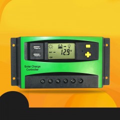 GOTO SOLAR Régulateur solaire  40A double écran LCD USB