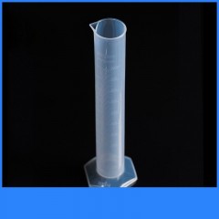 OKMEI cylindre gradué en plastique 500ml gradué en ligne blanche résistant aux acides et aux alcalis