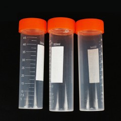 Aideer tube de centrifugeuse à fond plat à vis en plastique avec échelle de 50ml