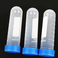 Tubes à centrifuger à fond rond et à couvercle vissé Gradués 50 ml Polypropylène PP
