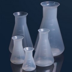 OKMEI  Flacon triangulaire en plastique résistant aux acides et aux alcalis