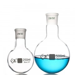 JSHD Flacon à fond rond en verre à haute teneur en borosilicate