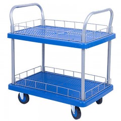 Chariot de transport à plateau silencieux pliant