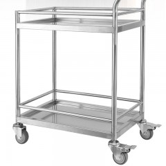 Chariot en acier inoxydable silencieux