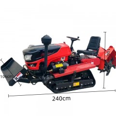Scarificateur rotatif à chenilles 5 en 1