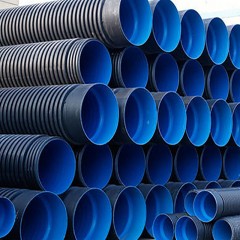 Tuyau de drainage à double paroi en PEHD à soufflet de gros calibre
