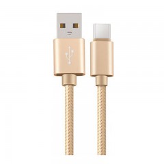 Câble USB pour téléphone portable 1 m en nylon tressé Cordon USB