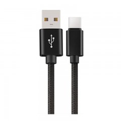 Câble USB pour téléphone portable 1 m en nylon tressé Cordon USB